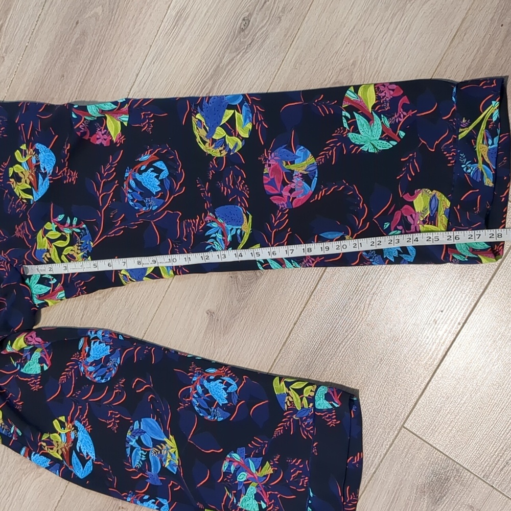 Marc Cain floral print lightweight pants Sz 8 - Picture 8 of 11